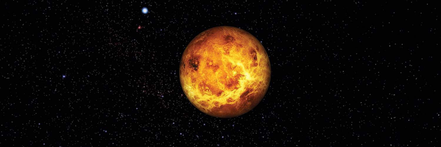 A day on Venus lasts longer than a year. It takes 243 Earth days to rotate once on its axis (sidereal day). The planet's orbit around the Sun takes 225 Earth days.
