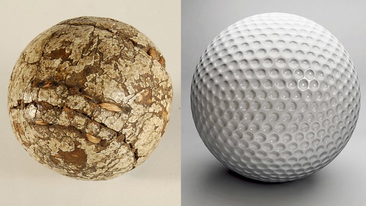 Before 1850 golf balls were made of leather and were stuffed with feathers